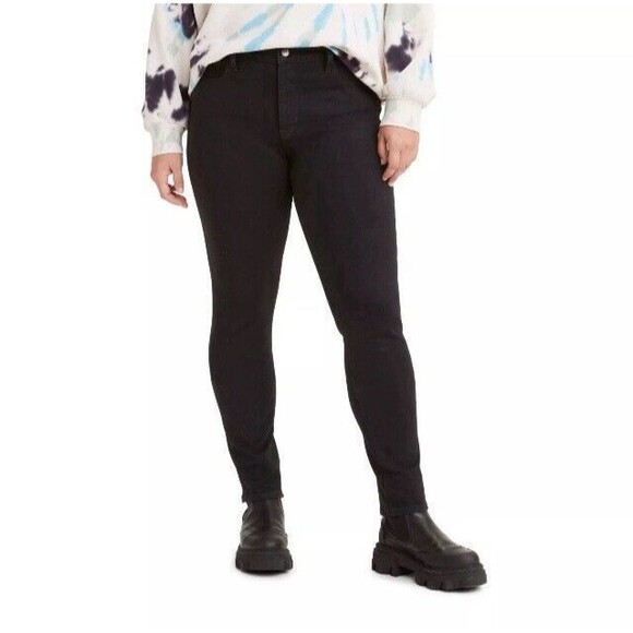 Levi's Women's 311 Shaping Skinny Cropped Jean Size 28 Black Peony - Picture 1 of 13